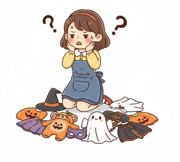 ハロウィン仮装で悩む保育園の先生