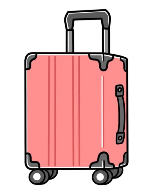 熱田神宮でキャリーケース